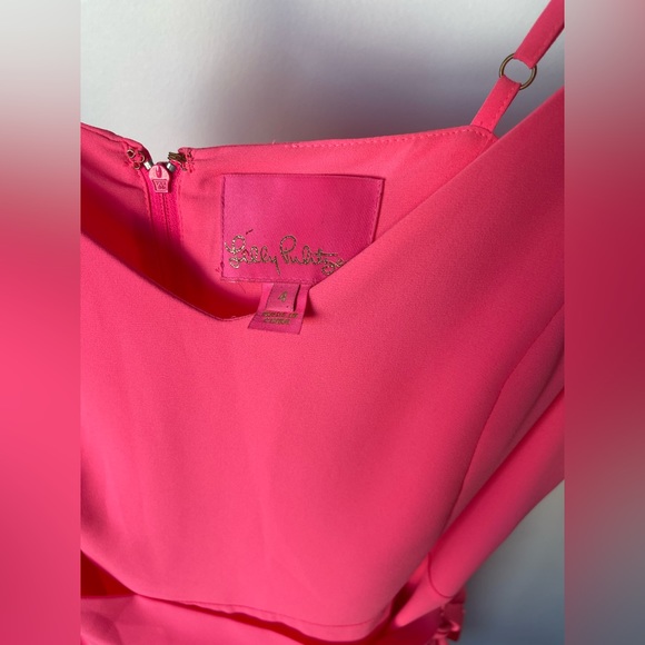 Lilly Pulitzer Like New ✨Alisa Lileeze Pink Wrap Dress, Size 4 - Picture 4 of 11